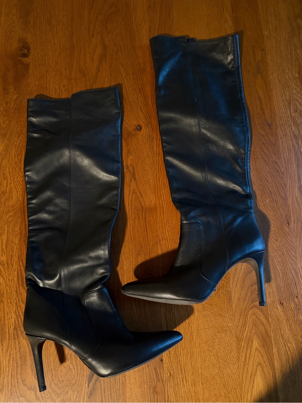 Guess Black Over-the-Knee Pointed Toe Stiletto Boots